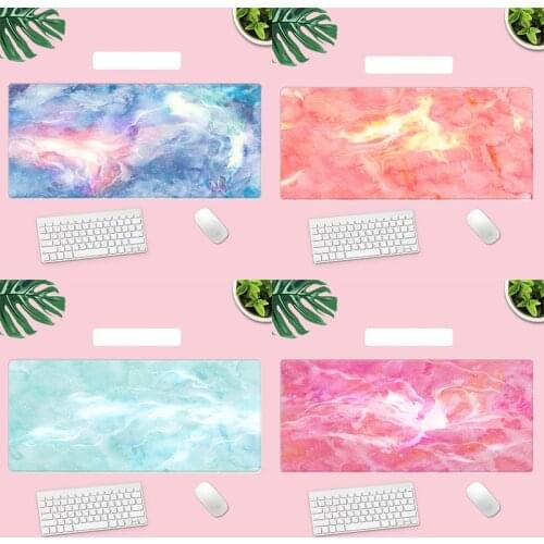 IMice Large Marble Desk Pad Mouse Pad Chill Gamer Waterproof Leather kawaii Desk Mat Computer Keyboard Table Decoration Cover