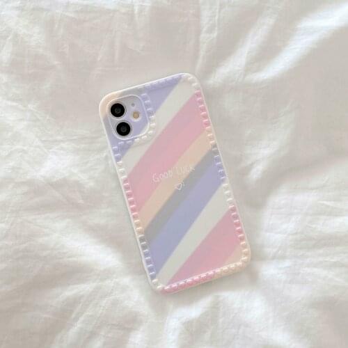 Nice Pink Rainbow Cases for OPPO Realme XT K5 X2 F17 pro A93 Reno5 3 6 4F 4 Lite R17 R11S R11 K1 A32 A53 A33 2020 F9 PRO A73 5G