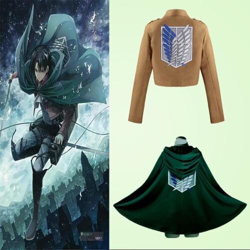 Shingeki no Kyojin jacket Legion Cosplay Costume Attack on Titan Jacket Coat Eren Mikasa Anime Clothing