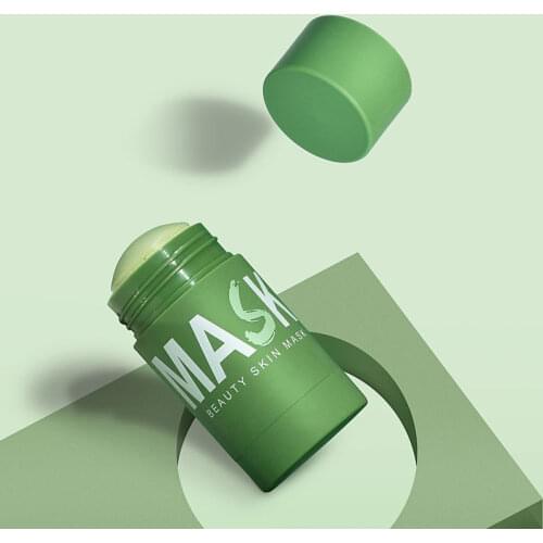 Green Tea Oil Control Solid Facial Mask Blackhead Removal Shrink Pores Moisturizing Smear Type Mask MH88