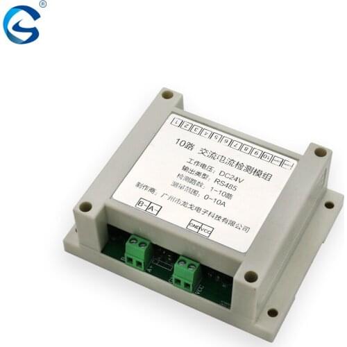 Multi Channel AC Current Transmitter RS485 Acquisition Module Full Range Real-time Detection of 10 Dragons Electronics