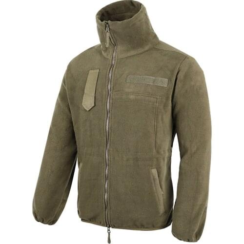 Spring Winter Combat Sport Tactical Outdoor Hiking Training Army Fans Double Side Fleece Jacket Collar Zipper Windproof Coat