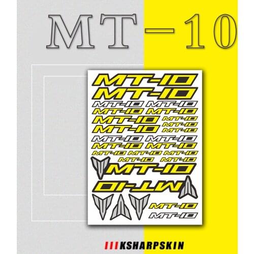 For YAMAHA MT-10 MT 10 MT10 MT-10 Motorcycle body Tail Box Stickers Beak Fender Decal Shock Absorber Decals Reflective Sticker