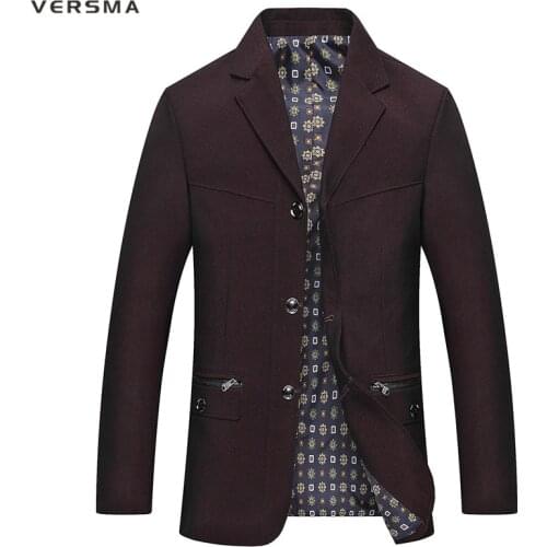 VERSMA 2017 New Men Suit Blazer Jacket Men Blazer Masculino Designs Coat Male Suits Blazer Styles Mens Blazer Jacket Man Jacket