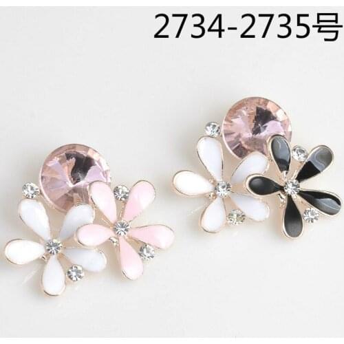 New Arrival 50pcs Big Flower Crystal Alloy Pendant Charms DIY Jewelry FIndings Ornament Bracelet Oil Drop Charm