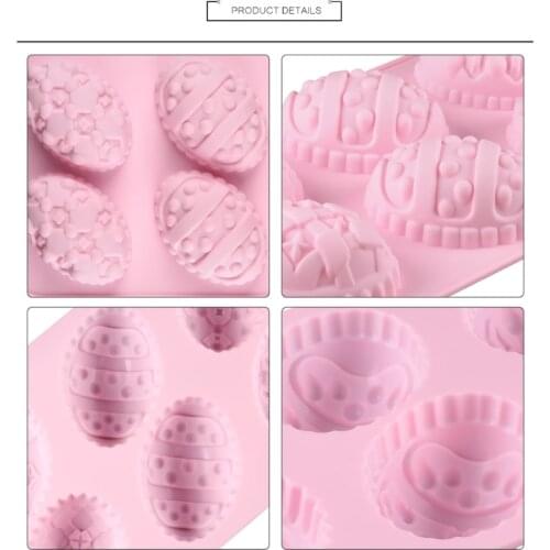 R58E 3D Shape Random Color Silicone Pastry Mold DIY Baking Mousse Cake Baking Dessert Art Tools Cake Baking Tray Model Tool