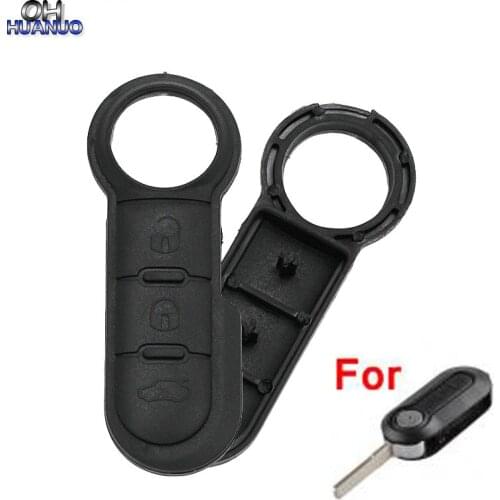 5PCS/ LOT 3 Buttons Rubber button pad for Fiat 500 Flip Remote Key Shell