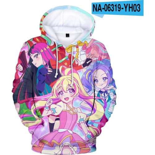 IDOLY PRIDE Boy Girls Sweatshirts Aikatsu 3D Digital Printing Hoodies Fashion Harajuku Hoody Pullover kids Clothes Cosplay