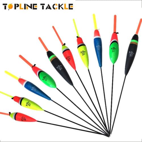 Topline Tackle 10PCS/Lot Fishing Buoy Bobbers Fish Barguzinsky Fir Float Tackle Carp Fishing Float Pesca Boya Pesca Acesorios