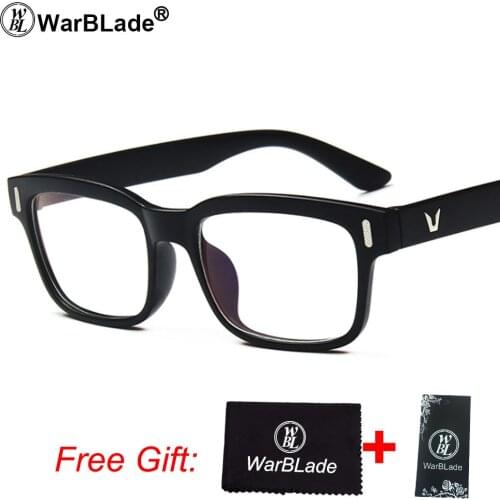 WarBLade Unisex Vintage Eyeglasses Brand Designer Clear Glasses Women Luxury Spectacle Glasses Frame Men Retro Eyewear Frames