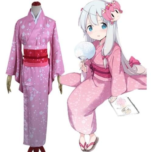 Anime Eromanga Sensei Cosplay Costume Sagiri Izumi Cosplay Kawaii Kimono Halloween Carnival Christmas Party Women Bathrobe