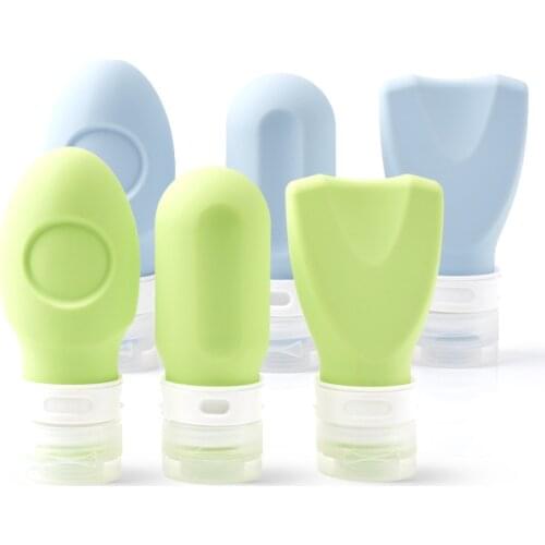 1Pc Silicone Refillable Portable Mini Traveler Packing Bottle Press Bottle for Lotion Shampoo Bath