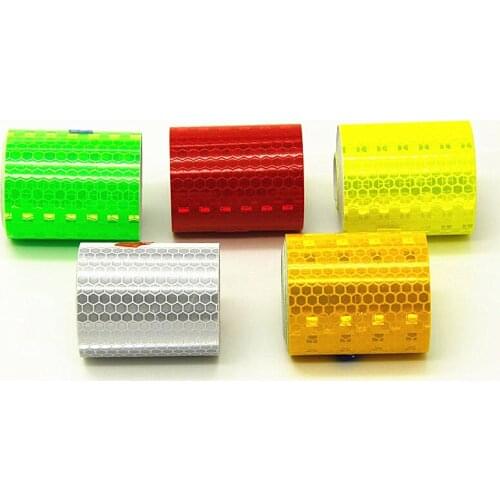 100 pcs 5cm*300cm Reflective Tape sticker Self-adhesive Tape Safety Warning Security Tapes light Reflective Strip