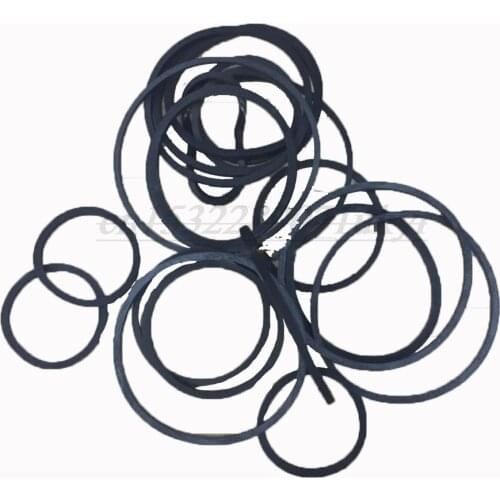 20pcs/bag 1 bag DVD CD VCD Transmission belt all size folded lenth 2.5-5.5cm Thickness 1.2mm Rubber Belt Drive Strap