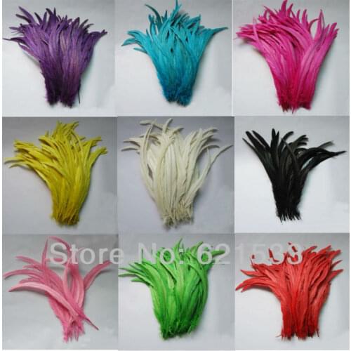 200pcs/Lot Quality Colored 12-14inches/30-35cm Coque Rooster Tail Feathers For Costume&Mask ,plumas decorativas