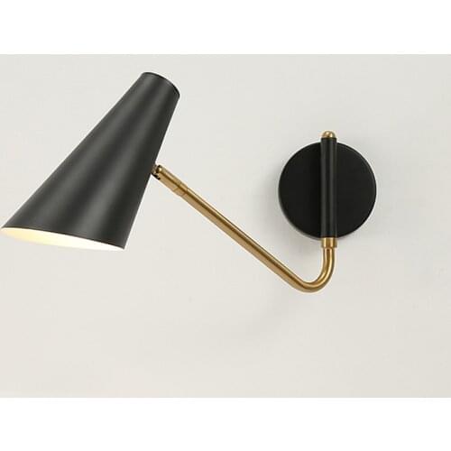 Antique Adjustable Swing Arm Wall Lamp With Switch E27 LED Retro Bedside Reading Sconces Bedroom Living Room Vintage Wall Lights