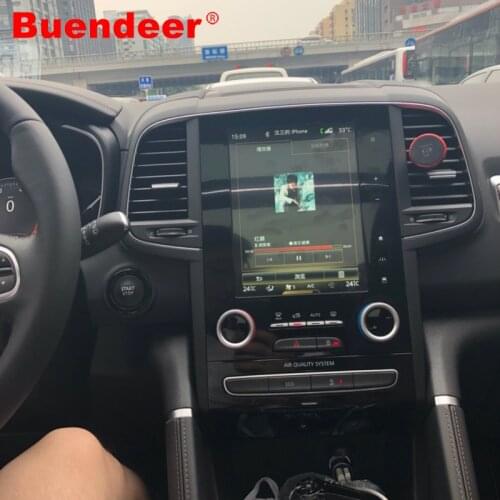 Buendeer 8.7 inch Car Navigation Tempered Glass film For Renault Koleos 2017 2018 Car Screen Protector car interior Accessories