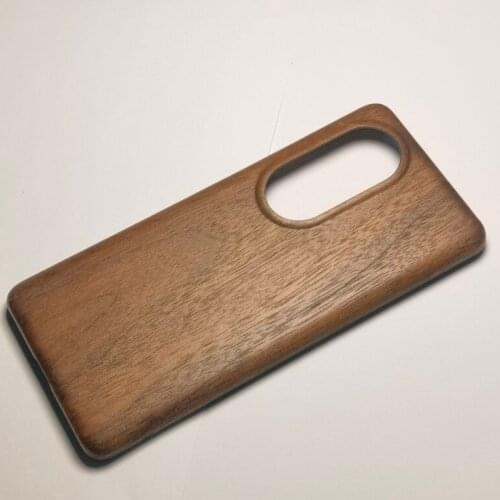 Natural Wooden phone case FOR HUAWEI P50 P50 PRO case cover Black ice wood/walnut/Rosewood shell (Real wood)