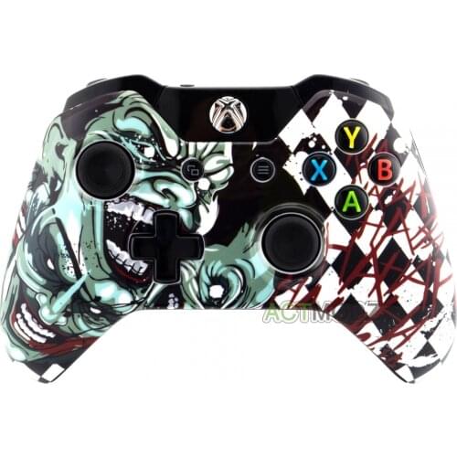 Front Top Housing Shell Faceplate Case Cover for Xbox One Controller Joker #XOT048