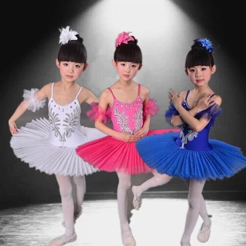 White Belly Dress Childrens Swan Lake Costume Kids Ballet Tutu For Girls Dance Costume Stage Professional Ballt Tutu Dress