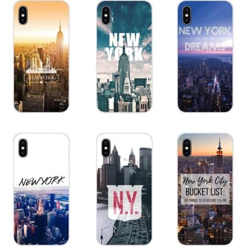 For Xiaomi Mi4 Mi5 Mi5S Mi6 Mi A1 A2 A3 5X 6X 8 CC 9 T Lite SE Pro New york city Accessories Phone Cases Covers