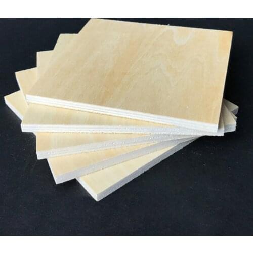 DIY Thin Wood Board For Building Model Handmade Goods Children Hands Training Wooden Plank 100x100x5mm 100x200x5mm 150x300x5mm
