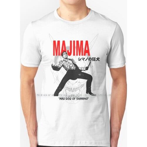 Majima Mad Dog Of T Shirt 100% Pure Cotton Yakuza Majima Goro Kiryu Hannya Japanese Ps2 Ps3 Ps4 Mad Dog Kiwami Nani Gaming