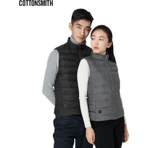 Youpin CottonSmith Graphene Intelligent Temperature Control Fever Goose Down Vest Couple Models 4 Files Temperature Control
