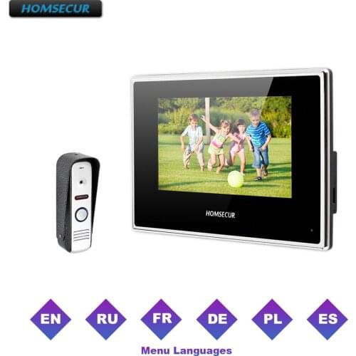 HOMSECUR 7" Wired Video Door Entry Security Intercom For Home Security BC021-S+BM718-B