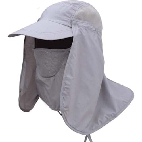 Unisex Summer Hat Sun Protection Hat UV Protection Face Neck Flap Sun Cap Face Man Outdoor Fishing Hiking Work Casual Hat