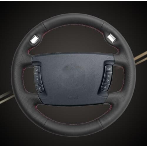 Auto Braid On The Steering Wheel Cover for BMW E65 E66 2001-2008 (4-Spoke) DIY Car Braiding Steering Wheel Covers Accessories