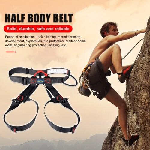 Rock Climbing Safety Belts Outdoor Survival Half Body Protective Harness Half Body Harness Protective Supplies Survival Equipmen
