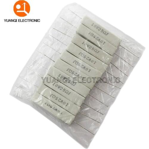 200pcs 10W 5% Cement Resistor Power Resistance 0.1 ~ 10K 0.1R 0.5R 10R 50R 0.22 0.33 0.5 1 2 5 8 10 15 20 25 30 100 1K 2K 3K ohm