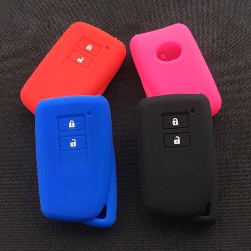 Silica Gel Car Key Case Cover for lexus NX200T NX300H LX570 2button Key Cover Fob Shell Protecor
