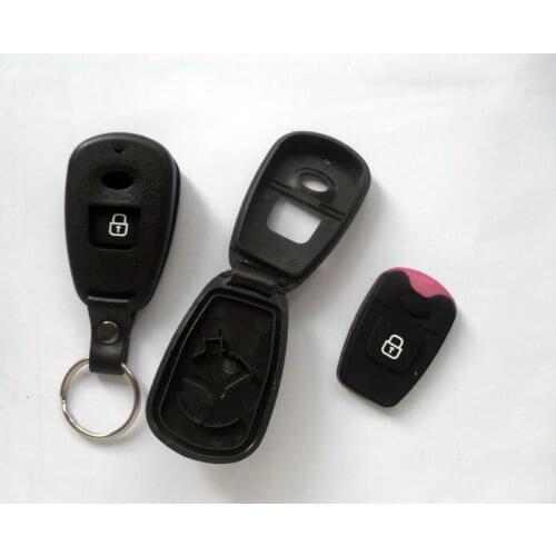 Replacement Remote Key Control shell Case For Hyundai Elantra Santafe 1 Button With Battery Clamp Fob key cover 10PCS/lot