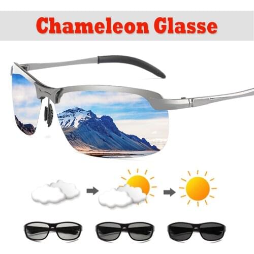 Classic Driving Photochromic Women Sunglasses Men Polarized Brand Designer Sun glasses Travel Eyewear Goggles UV400 Male Fishing