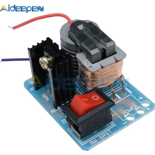 15KV High Frequency DC High Voltage Arc Ignition Generator Inverter Boost Step-Up 18650 DIY Kit U Core Transformer Suite 3.7V