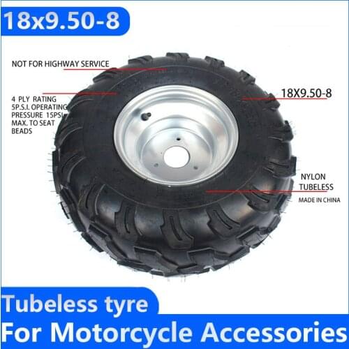 18X9.50-8 Vacuum Wear-resistant Wheel Tires 19X7-8 WHEEL Are Suitable for 8 Inch Tires Road Tires of Kart ATV