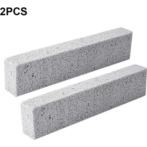 2Pcs Powerful BBQ Grill Cleaning Brick Block 15 x3.5 x 2.5 Cm Durable Handheld Barbecue Cleaning Stone Foam BBQ Racks Cleaner
