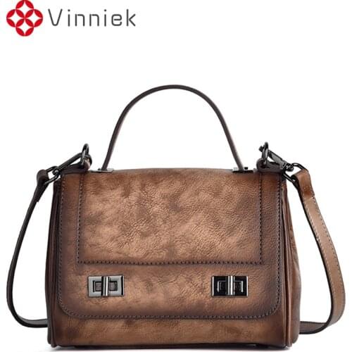2020 New Designer Handbags Women Genuine Leather Vintage Shoulder Bag Embossing Small Flap Crossbody Bags Fashion Purses Travel