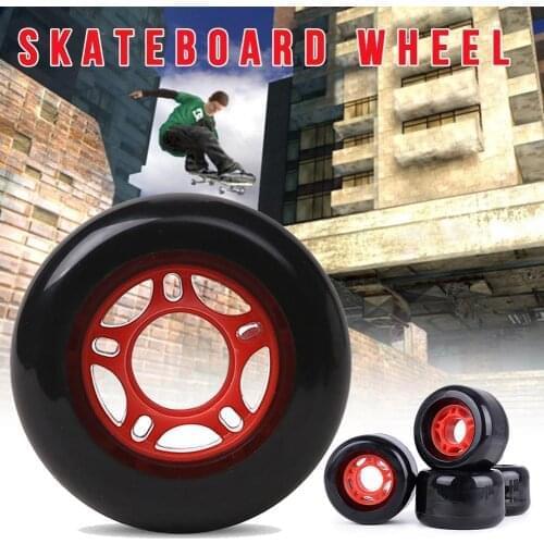 4Pcs Scooter Wheels Skateboard Wheelchair Wheels Durable Wear-resistant Stable Long Board Wheel Durable Stable Longboard Wheel