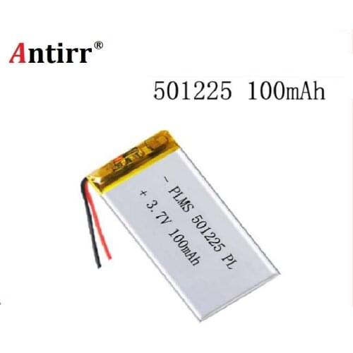 501225 511124 501025 hot sale small battery 501225 3.7V 100mAh lipo battery for digital products