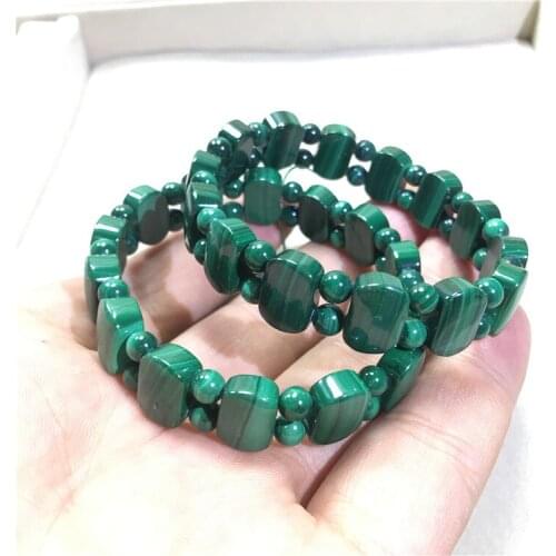 AA+ Grade 8X12mm Top Natural Malachite Stone Beads Braclet