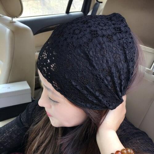 Hair Accessories Lace Pleated Wide-brimmed Hair Band Breathable Headband Hair Band
