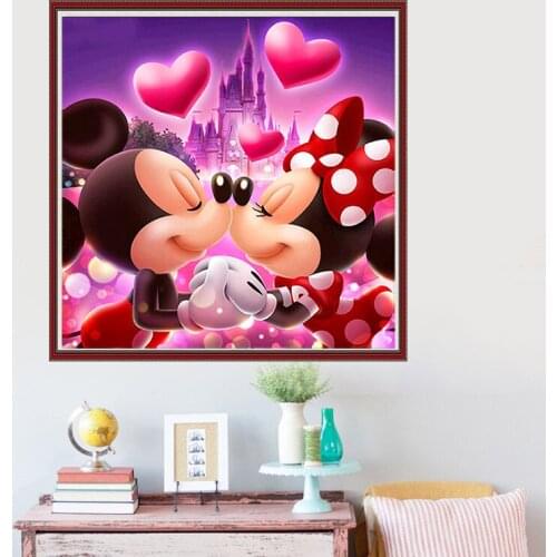 Diamond Painting 5D Cartoon Anime Mickey Mickey Mouse Diamond Embroidery Full Square Round Mosaic Cross Stitch Kits Home Decor