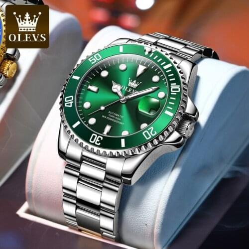 Green Water Ghost Automatic Mechanical Watch Lao Luminous Waterproof Lux Mens Watch Mens Watch