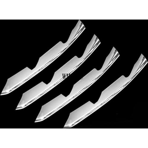 Car Fog Lamps Cover Grille Slats Car Fog Lights Cover Car-styling ABS Decoration Strips for Audi New A4 B9 2017 -2020