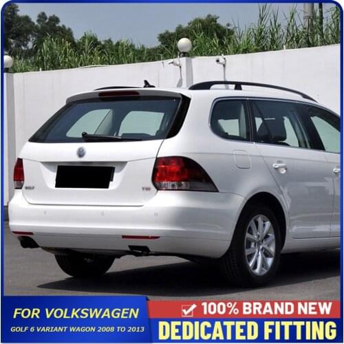 Car Rear Trunk Windshield Side Triangle Spoiler Cover Trims For Volkswagen Golf 6 MK6 Variant Wagon 2008 to 2013