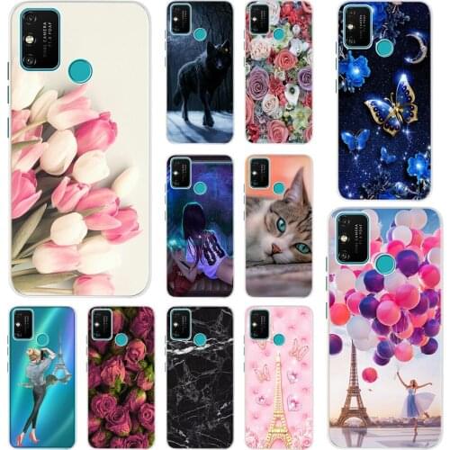 For Huawei Honor 9A Case 6.3" Printed Soft TPU Silicone Cover For Huawei Honor 9A MOA-LX9N Coque Funda Honor Play 9A Phone Case