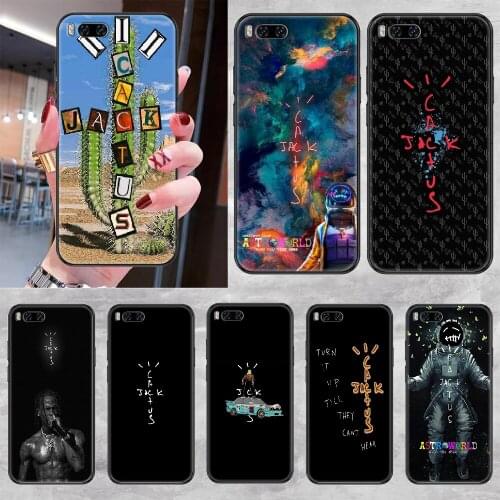Cactus jack travis scott hiphop Phone case For Xiaomi Mi Max Note 3 A2 A3 8 9 9T 10 Lite Pro Ultra black painting shell pretty
